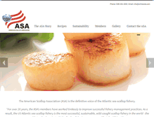 Tablet Screenshot of american-scallop-association.com